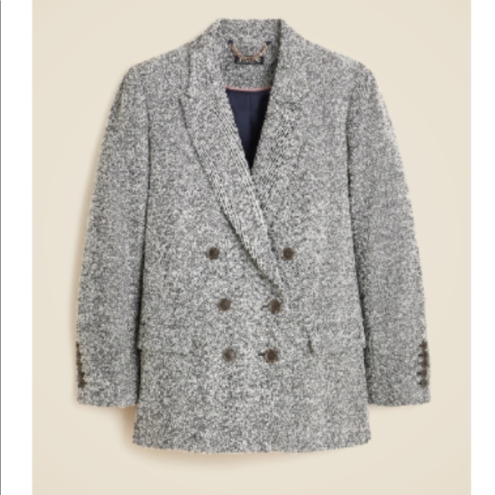 J Crew relaxed double breasted blazer